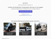 Tablet Screenshot of californiaexcursions.com